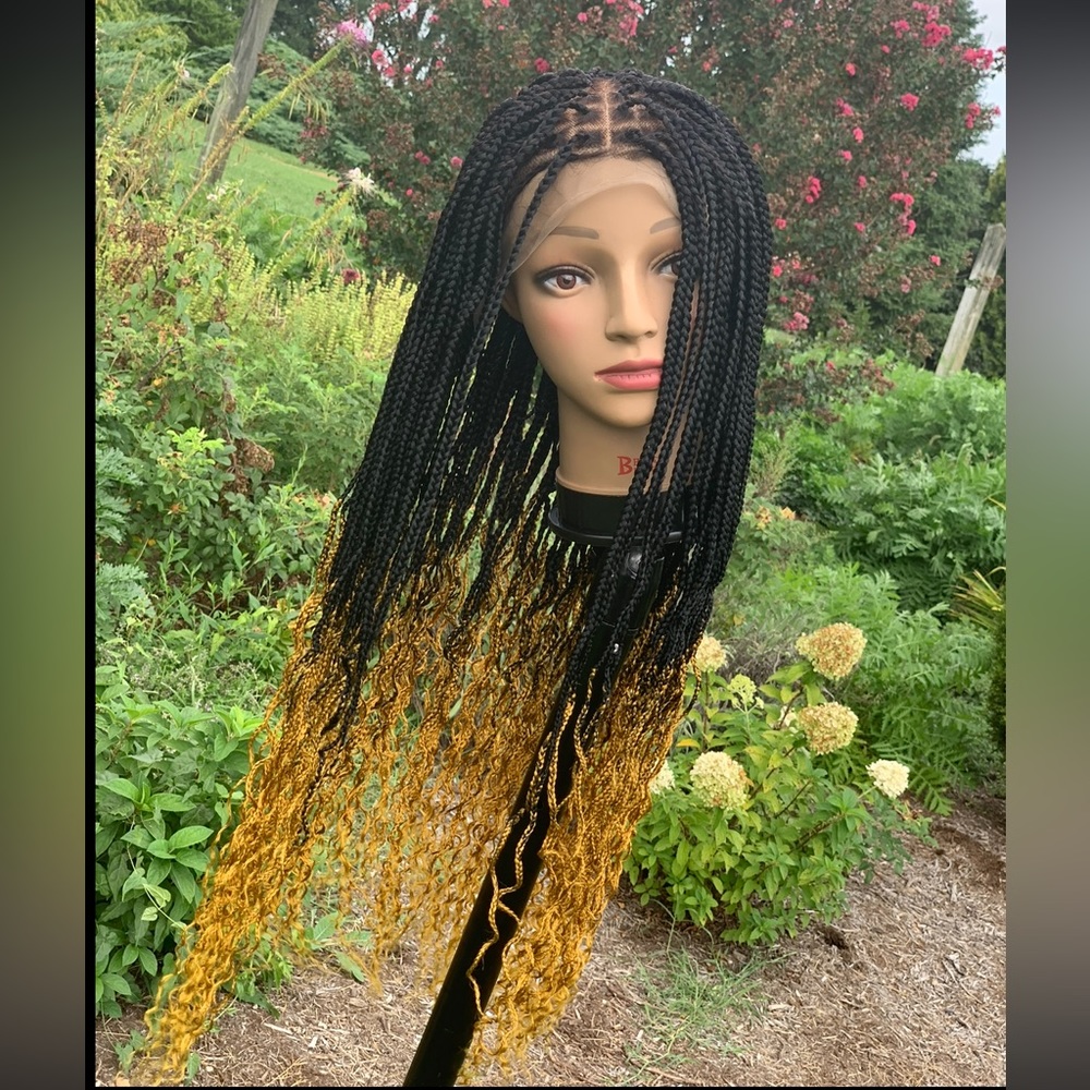 Box Braided Lacefront Wig